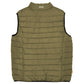Green Polyester Sleveless Jacket