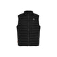 Black Polyester Sleveless Jacket