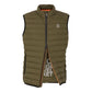 Green Polyester Sleveless Jacket