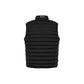 Black Polyester Sleveless Jacket