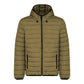 Green Polyester Men's Quilted Jacket