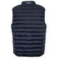 Blue Polyester Sleveless Jacket