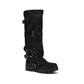 Rubber and leather high Boots