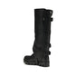 Rubber and leather high Boots
