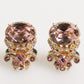 Gold Tone 925 Sterling Silver Crystal Accessory Cufflinks