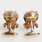 Gold Tone 925 Sterling Silver Crystal Accessory Cufflinks