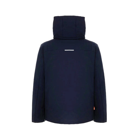 Blue Polyester Jackets & Coat