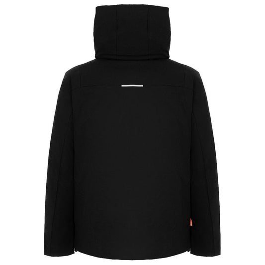 Black Polyester Jackets & Coat