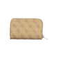 Beige Polyurethane Women Wallet