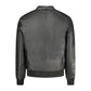Black Polyester Men Jacket