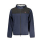 Blue Polyester Men Jacket