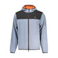 Blue Polyester Men Jacket