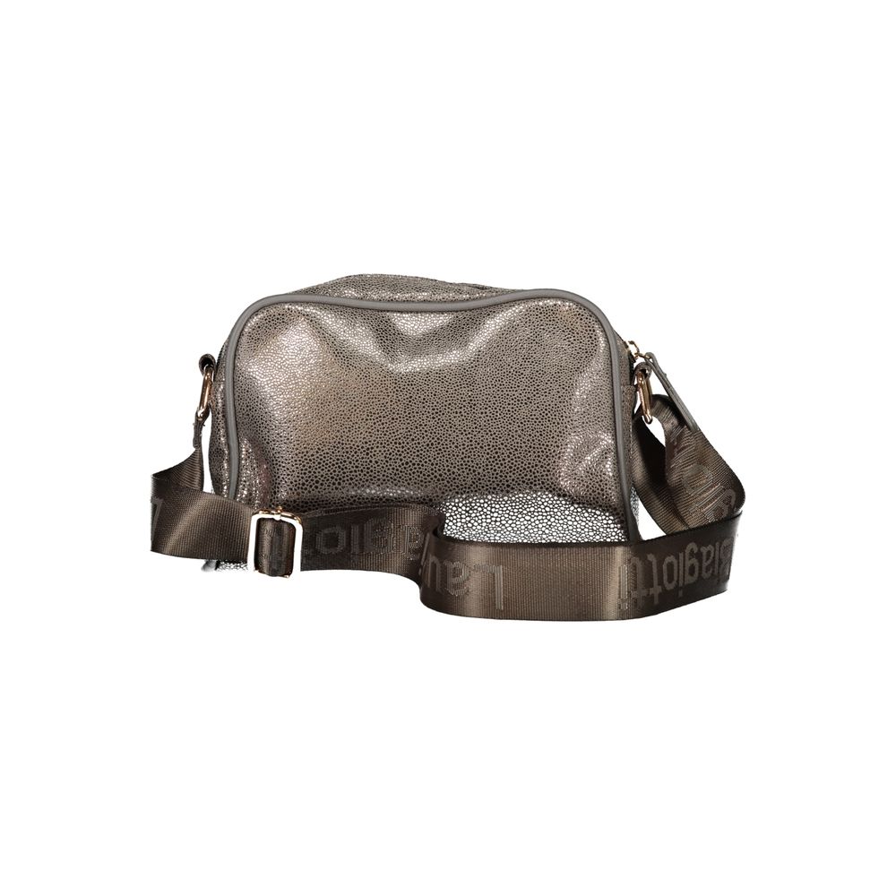 Gray Polyester Women Handbag