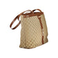 Beige Polyester Women Handbag