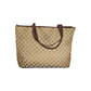 Beige Polyester Women Handbag