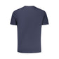 Blue Cotton Men T-Shirt