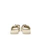 Beige Fabric Slippers
