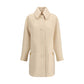 Cream Fleece Wool Coat