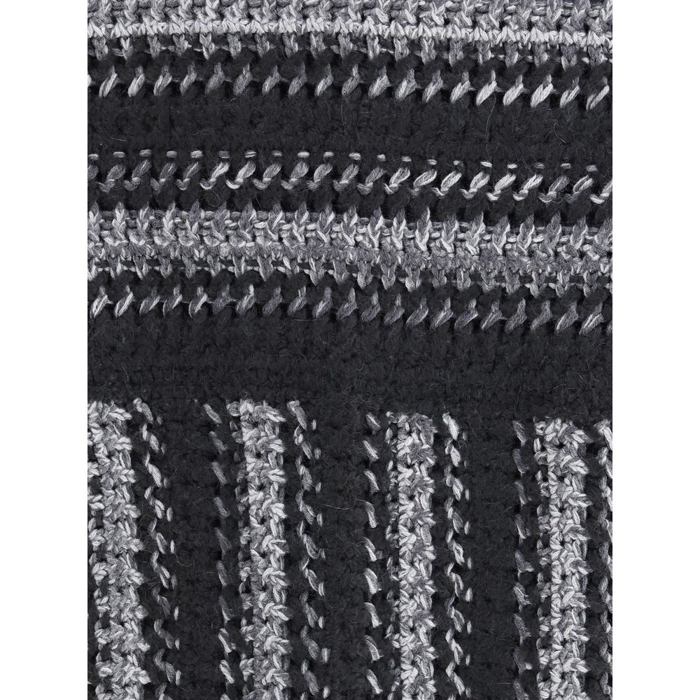 Black Fleece Wool Coat