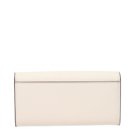Beige Leather Wallet