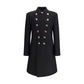 Double-breasted wool double Coat