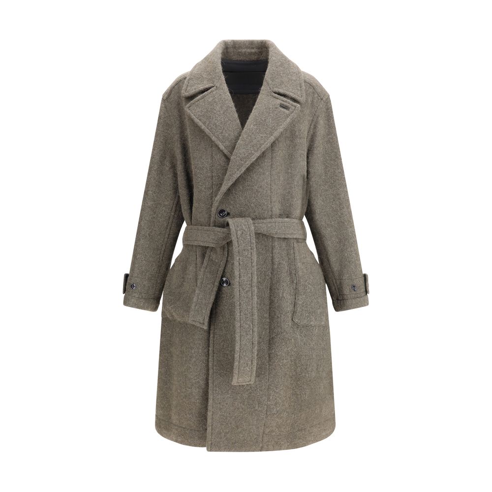 Bicolor Wool Coat