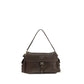 Brown Recycled Polyamide Shoulder Bag