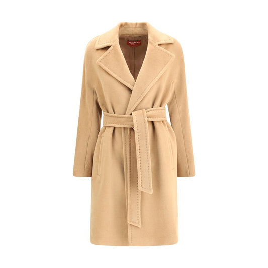 Beige Fleece Wool Coat