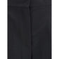 Black Fleece Wool Casual Pants