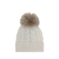 White Fleece Wool Beanie