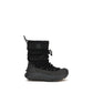 Black Polyamide Lace-Up Boots