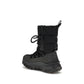 Black Polyamide Lace-Up Boots