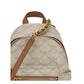 Beige Polyethylene Backpack
