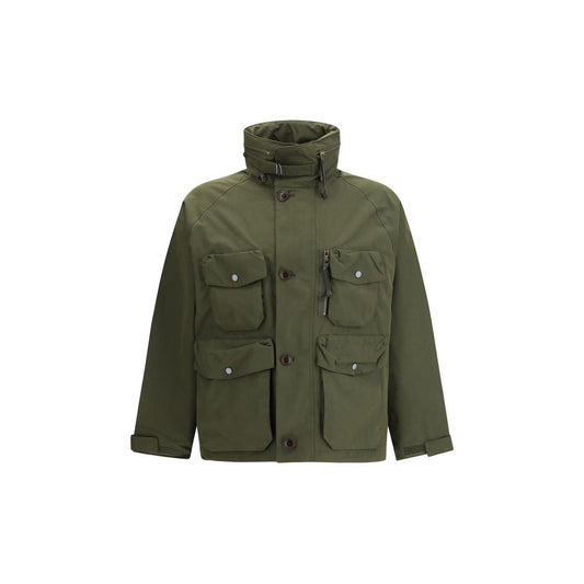 Green Polyester Shell Jacket