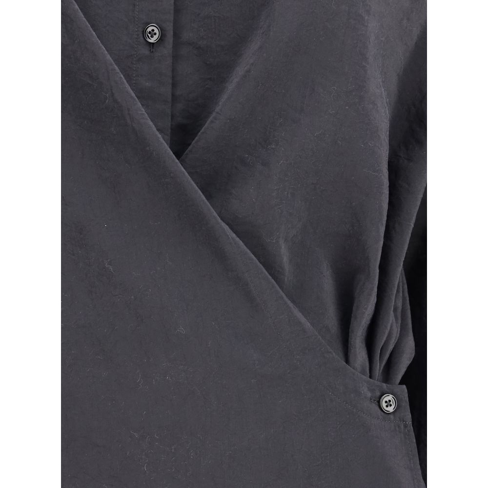 Black Silk Dress Shirt