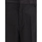 Black Cotton Casual Pants
