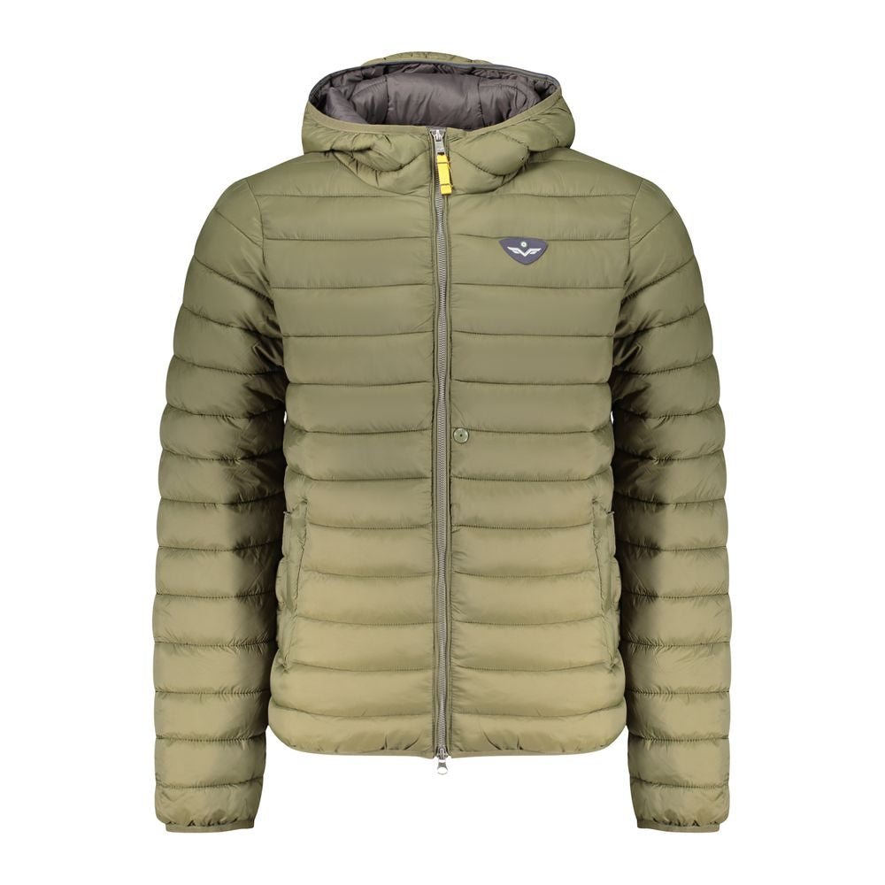 Green Polyamide Men Jacket