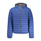 Blue Polyamide Men Jacket