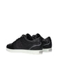 Black Leather Low Top Sneakers