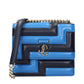 Blue Leather Shoulder Bag