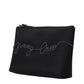 Black Satin Clutch Bag