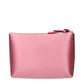 Pink Satin Clutch Bag