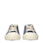 Blue Fabric Low Top Sneakers