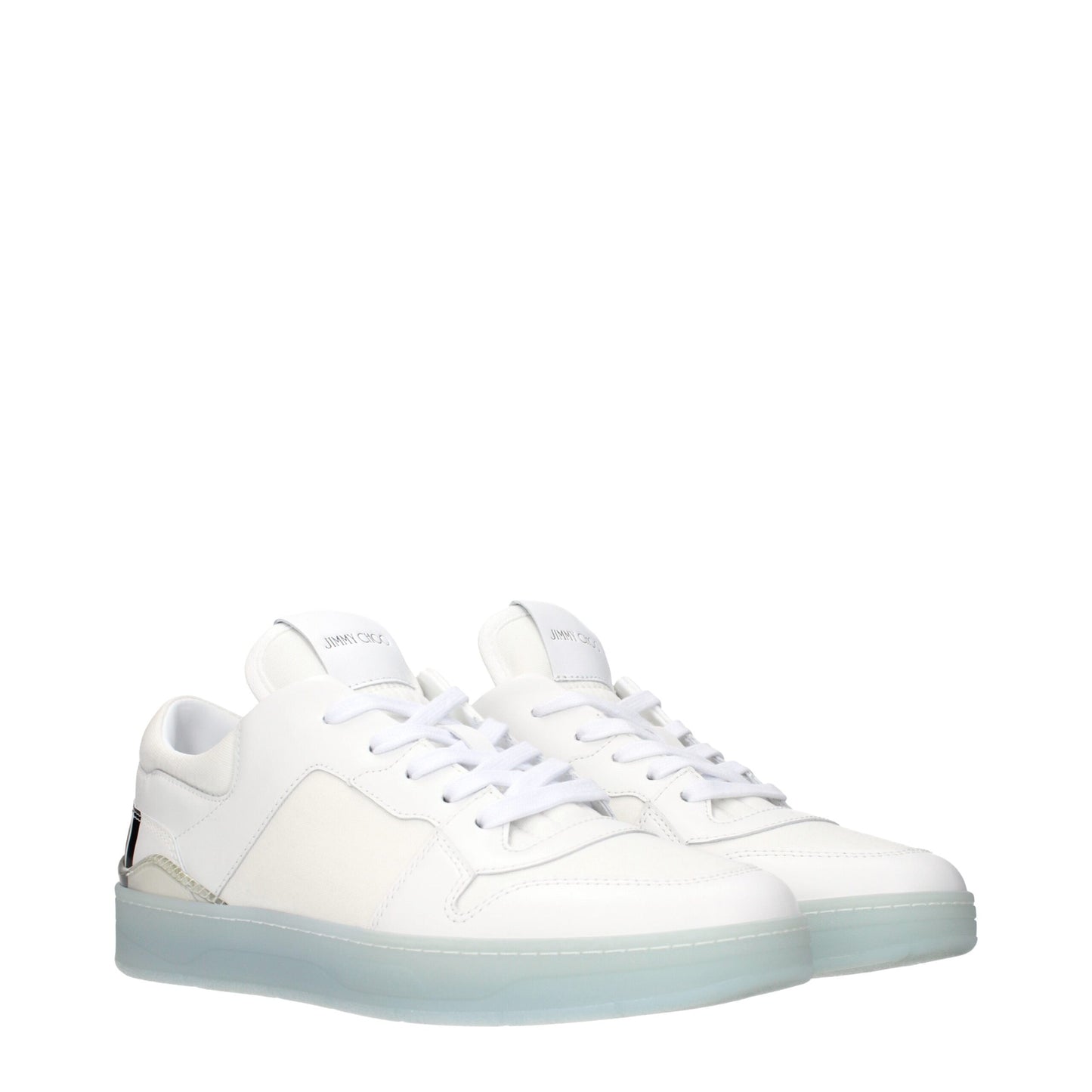 White Leather Low Top Sneakers