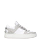 White Leather Low Top Sneakers
