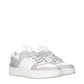 White Leather Low Top Sneakers