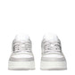 White Leather Low Top Sneakers