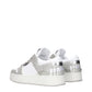 White Leather Low Top Sneakers