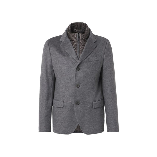 Gray Cashmere Jackets And Coat