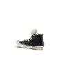 Black Rubber High Top Sneakers
